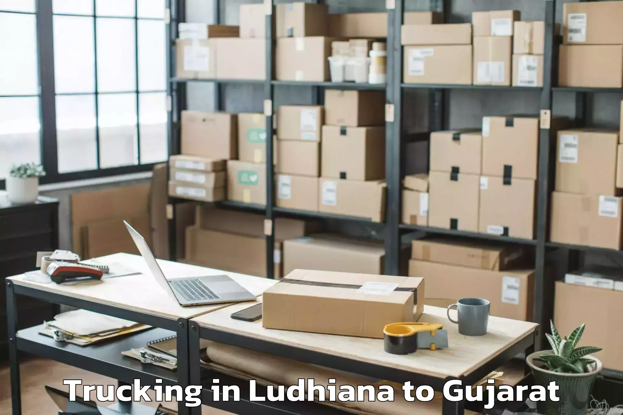 Professional Ludhiana to Dhrangadhra Trucking